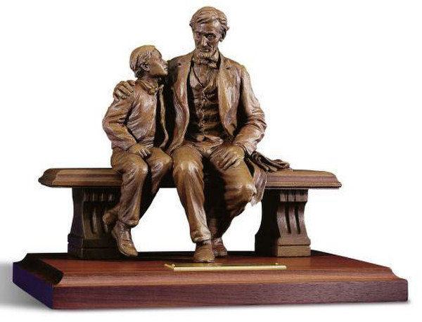 Lincoln and Tad Replica Statue by David Frech Artwork